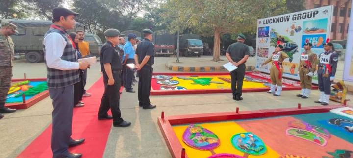 ADG Major General Vikram Kumar Reviews NCC Inter-Group Training Camp in Noida