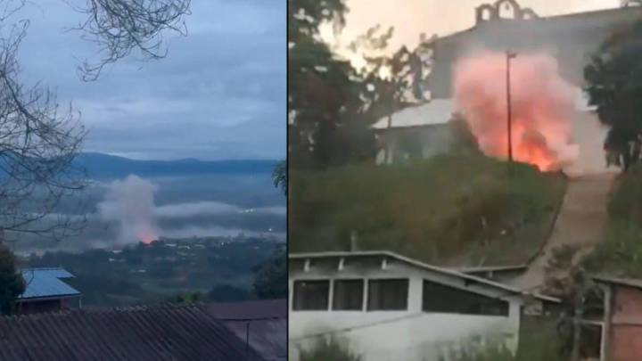 Video: disidencias de las Farc atacan con explosivos y drones estación de Policía de Santander de Quilichao