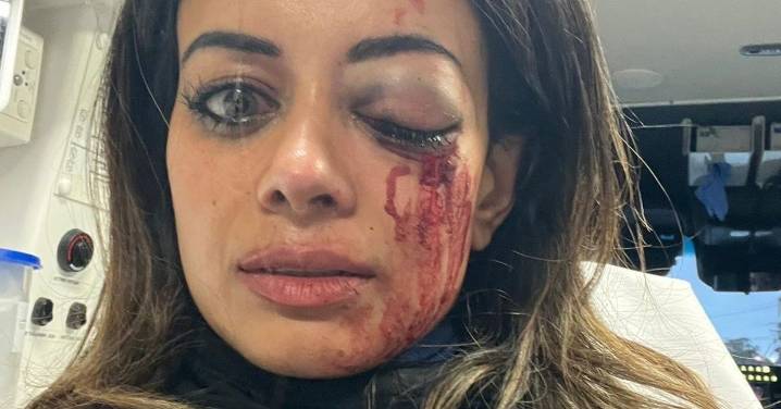 Hannah Thomas: 'Relief' as cop charged with assaulting protester named