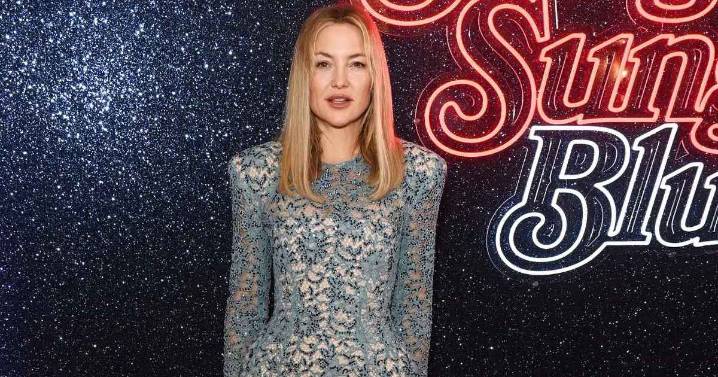 Kate Hudson's See-Through Lace Dress Is Covered in Crystals