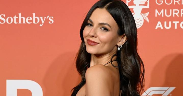 Victoria Justin in Sheer Backless Dress Looks 'Stunning'