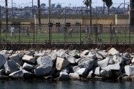Federal Bureau of Prisons says falling concrete is forcing it to close a prison near Los Angeles