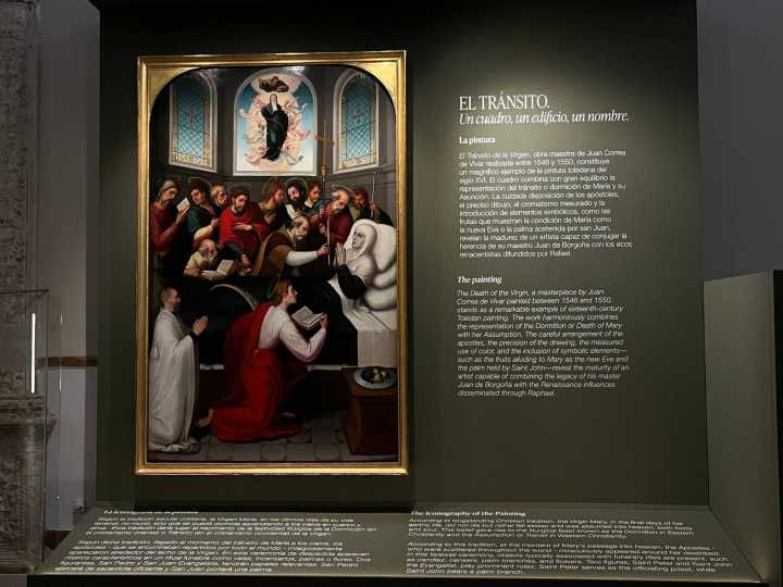 Dos siglos después, 'El tránsito de la Virgen' de Juan Correa de Vivar regresa a su emplazamiento en Toledo