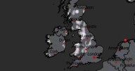 Weather maps show 16 counties to be hit by snow this Friday including Nottinghamshire