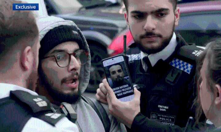 Dramatic video shows wrongly-freed Algerian sex offender arrested in north London as he tries to dupe police