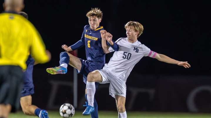 Photos of Barrington vs. Moses Brown Division I boys soccer semifinal