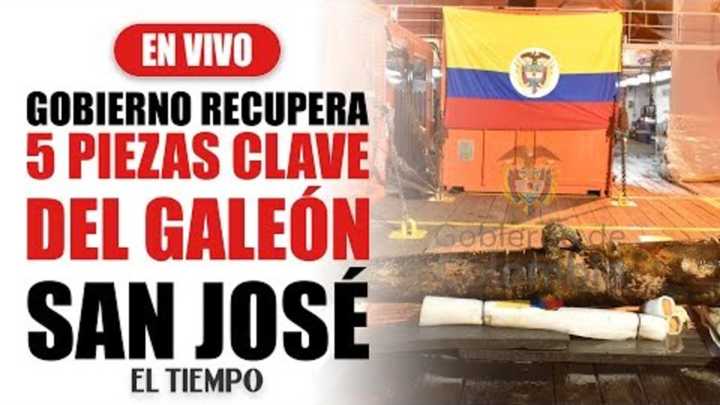 Galeón San José: la ciencia detrás de la extracción de cinco piezas del naufragio de 1708