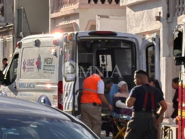 Hombre sufre quemaduras al manipular cilindro de gas en la colonia Colinas del Sol