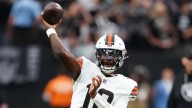Browns win Shedeur Sanders' first start, sack Geno Smith 10 times in 24