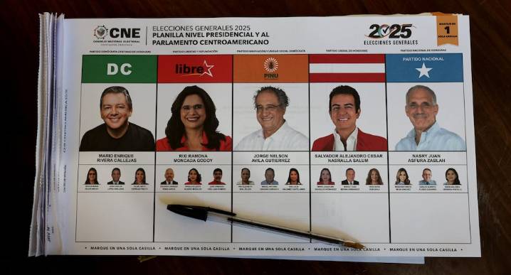 Hondureños eligen presidente en comicios reñidos marcados por presiones externas