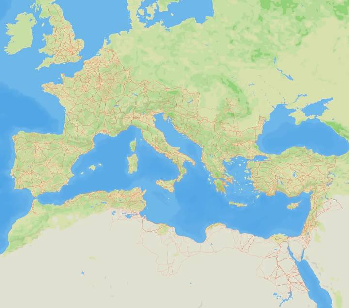 Más de 100.000 kilómetros de vías del Imperio Romano salen a la luz: "Con la extensión de todas sus calzadas se podría rodear la Tierra siete veces"