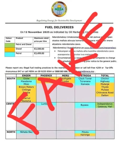 MERA Dismisses Fake Fuel Distribution Report