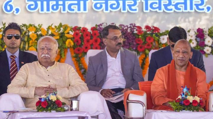 RSS runs solely on social support, not foreign funding: Adityanath