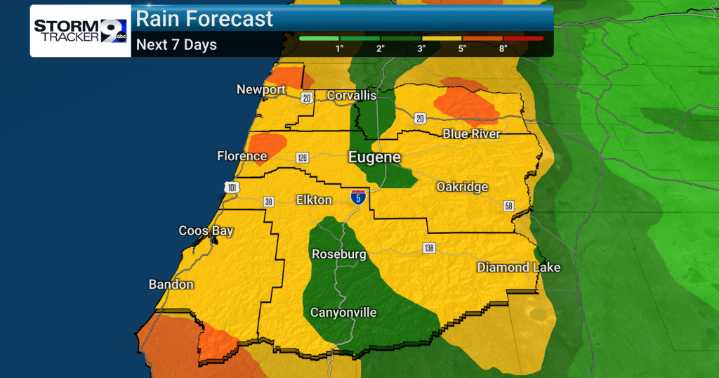 Wet Pattern Continues for Willamette Valley
