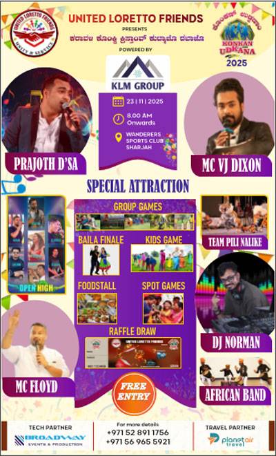 United Loretto Friends Dubai presents “Konkan Udkana 2025”