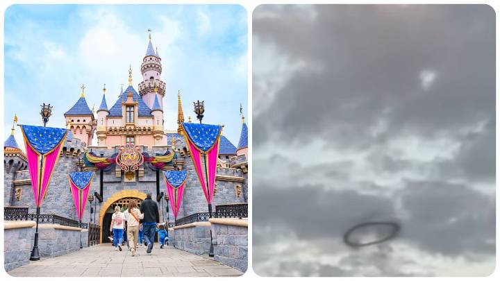 ¿OVNI sobre Disney? Las imágenes del inquietante anillo negro que dejó en shock a miles de visitantes