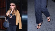 Tate McRae Sports Thong Sandals During a Night Out in NYC
