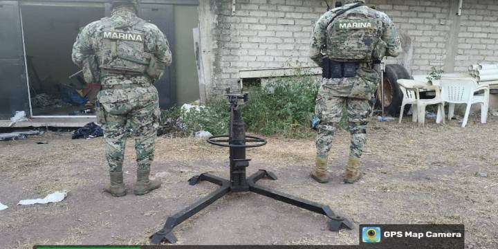 Marina asegura campo de adiestramiento y lugar para reparar armamento en Sinaloa