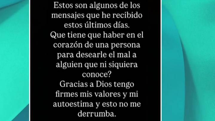 Fátima Bosch envía contesta mensajes negativos en redes sociales