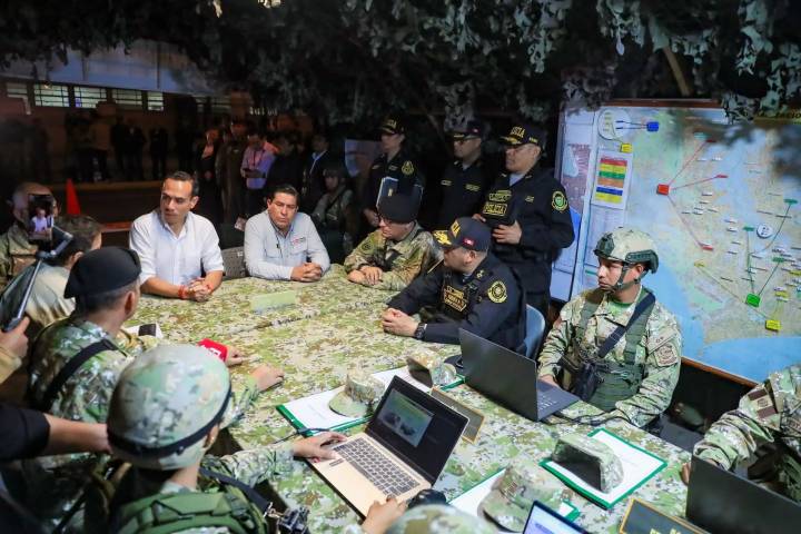 Presidente José Jerí activó el Puesto de Comando de Avanzada del Comando Unificado