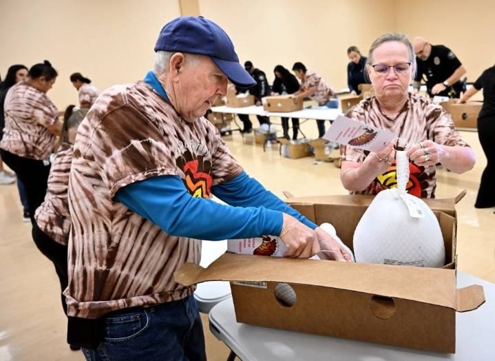 15,000 free turkeys are on the way to the needy, courtesy of the Morongo tribe