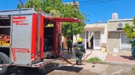 Principio de incendio en un garaje en Rodríguez Peña N° 30