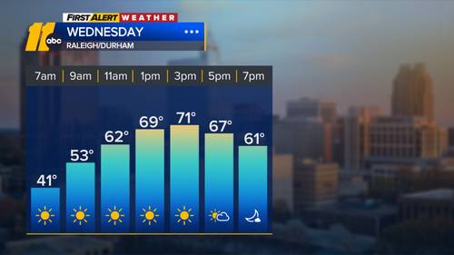 Sunny and mild for Election Day