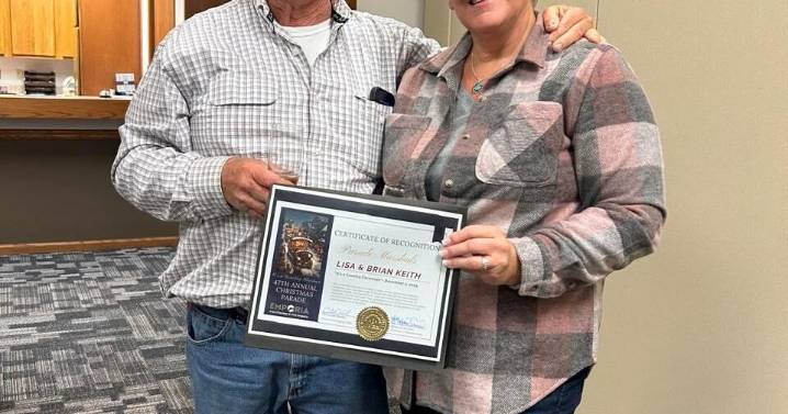 Brian and Lisa Keith named 2025 Christmas Parade Marshals