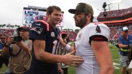 Patriots QB Drake Maye uses road MVP chants to shout out Baker Mayfield
