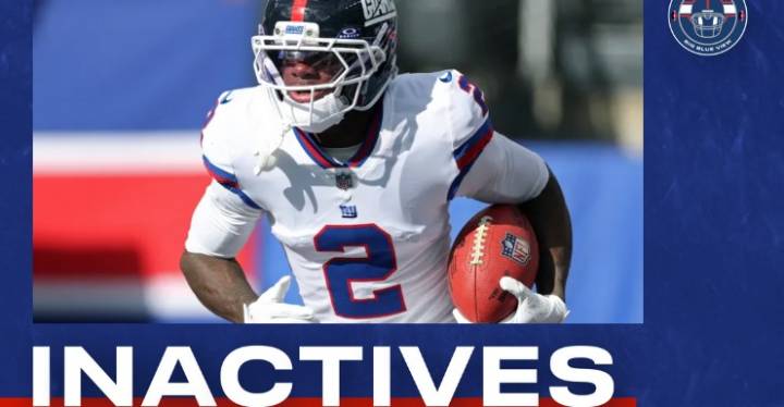 NY Giants-Detroit Lions inactives: New York secondary missing 3 players