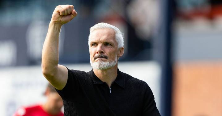 Jim Goodwin challenges Dundee United to make amends and torpedo Hearts unbeaten Premiership run