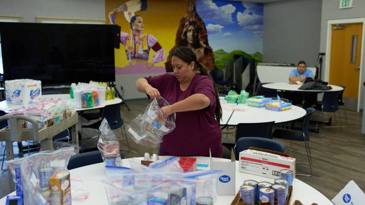 College students, stressed about federal food aid uncertainty, look to campuses for support