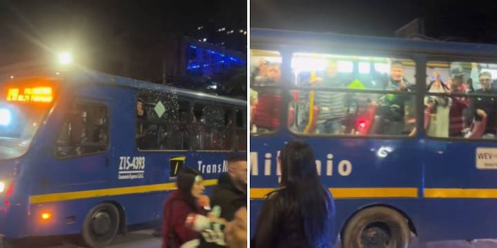 Ciudadanos se subieron a bus del Sitp y lo convirtieron en “chiva rumbera” durante la noche de Halloween: todo quedó en video