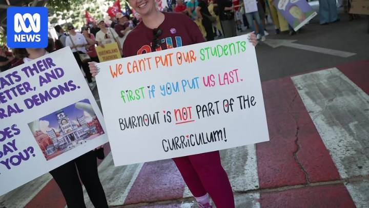 Queensland teachers to hold statewide rallies but stop short of announcing strike date