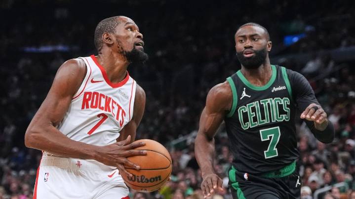Durant scores 26, Rockets rout Celtics 128