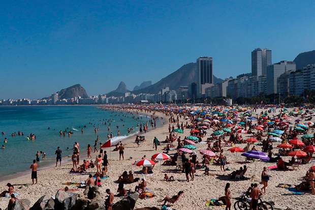 Brasil supera una nueva máxima histórica de 7,6 millones de turistas hasta octubre