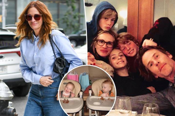 Julia Roberts celebrates twins Hazel and Phinnaeus' 21st birthday with rare pic