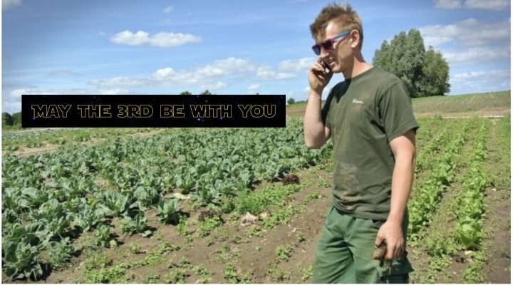 'May the 3rd Be With You': Confused Mennonite Man Sends Premature Greeting