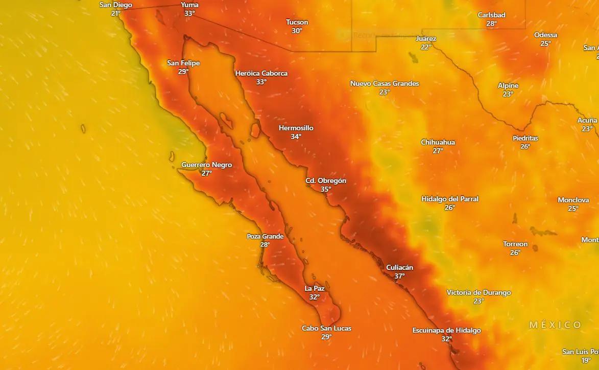 Clima en La Paz y Los Cabos martes 11 de noviembre de 2025
