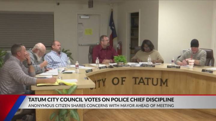 Tatum City Council votes on complaints against police chief