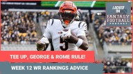 UP for Tee Higgins, George Pickens & Rome Odunze, FADE Rashee Rice? WEEK 12 fantasy football WR RANKINGS