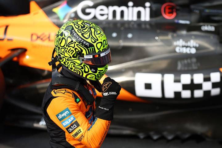 FOTO. Quiere el título: Lando Norris da un golpe de autoridad y se quedó con la pole para la Sprint del GP de Brasil