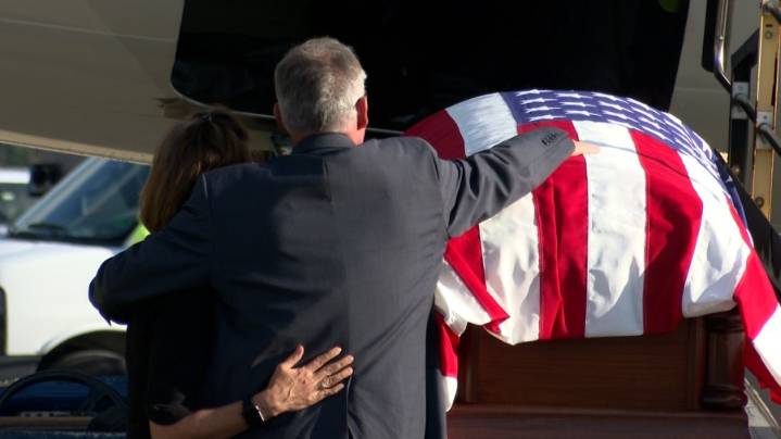 Remains of US Navy pilot missing from Vietnam War returned to Norfolk 57 years later