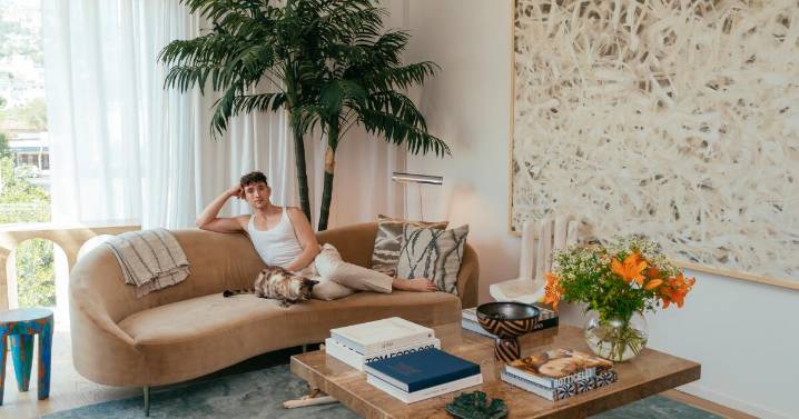 This stylish L.A. rental is designed so they never have to worry about pet hair again