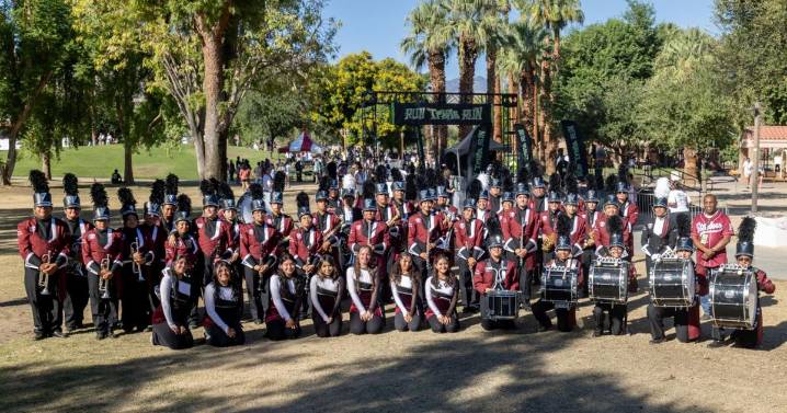 Marching Steelers take part in 'Run Travis Run'