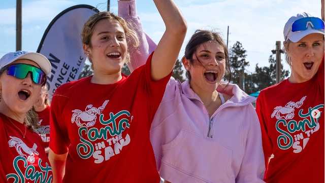 Local Olympians Taryn Brasher & Kristen Nuss hosting 'Santa in the Sand' charity volleyball event