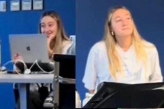 Desopilante video viral: empezó un trabajo nuevo y le hicieron creer que se cantaba el himno todos los días