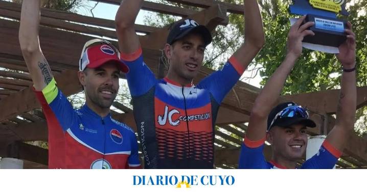 Sanjuaninos figuras en la Vuelta de Allen: Gerardo Tivani ganó la etapa y Velárdez también subió al podio