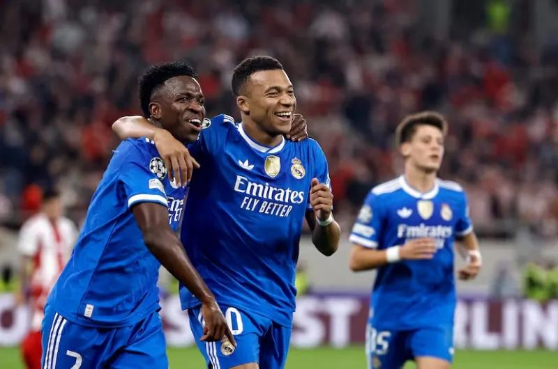 Mbappé imparable: cuatro goles y triunfo del Real Madrid en Grecia