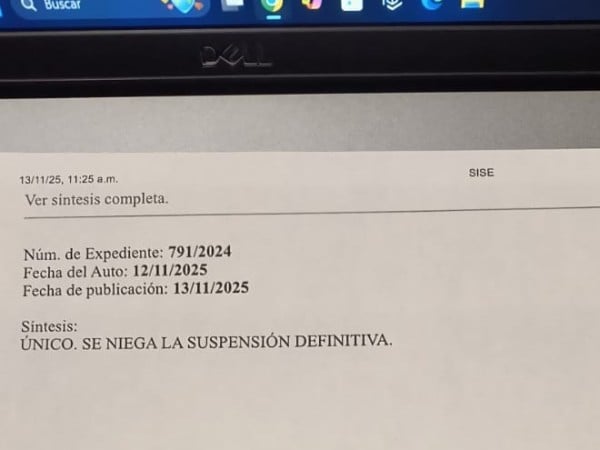 Niega juez federal suspensión definitiva a Corral